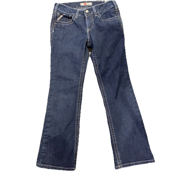 Ariat Work FR Women's Flame Resistant HRC2 2112 Mid Rise Boot Jeans Sz 29S Blue - Picture 1 of 9